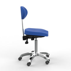 Silverfox Rolling Stool with Back Support 1025E
