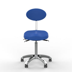 Silverfox Rolling Stool with Back Support 1025E