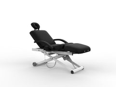 SilverFox 3 motors 4 Section Electric Massage Table 2274B with Hand Controller Cream / Black